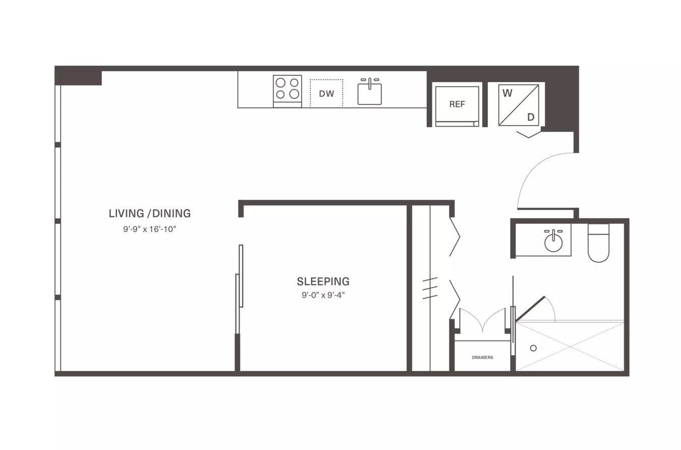 Unit 1707 1707 floor plan