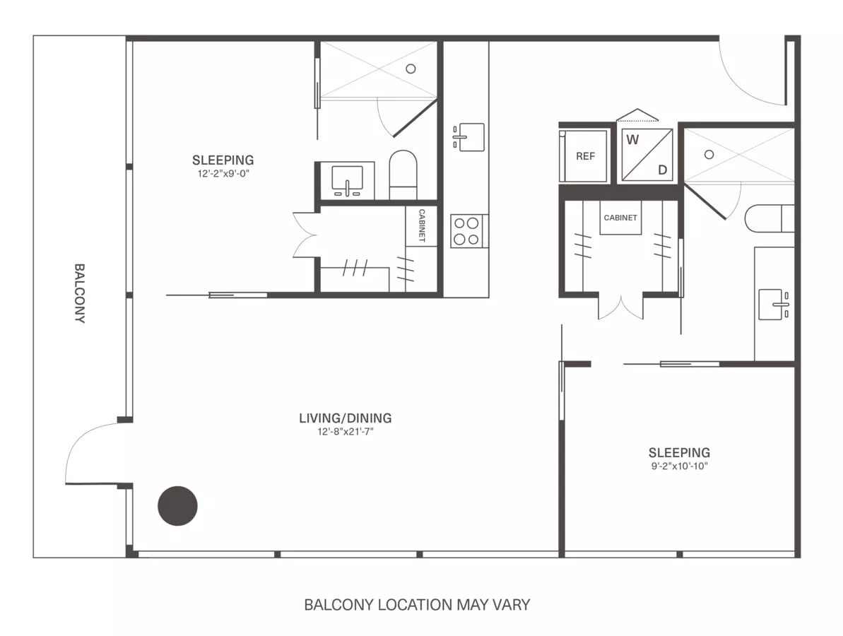 L1B Tower 1-403 floor plan