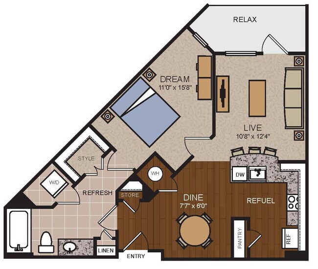 Unit 1218A 1218A floor plan