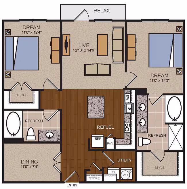 B2 1133A floor plan