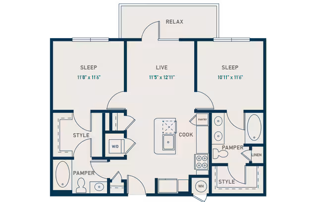 Unit 1149 1106 floor plan
