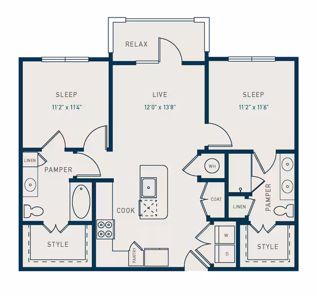Unit 1340 1340 floor plan