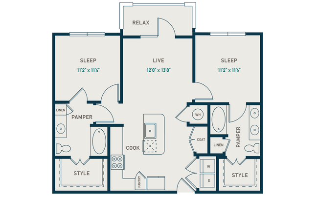 Unit 1123 1123 floor plan