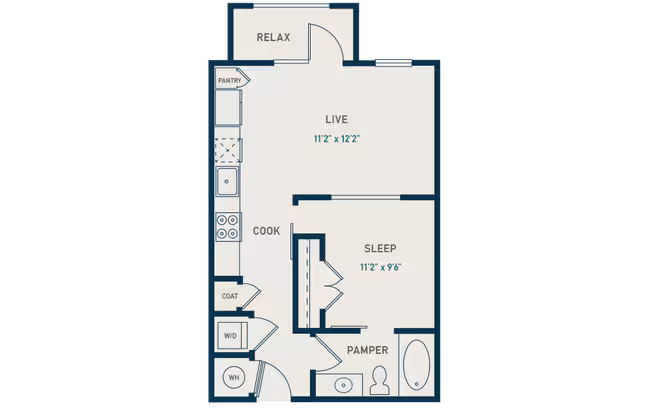 Unit 1417 2254 floor plan