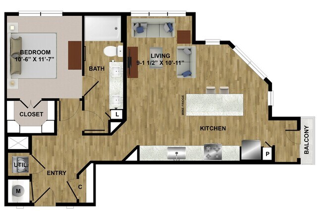 Unit 1-1434 1-1434 floor plan