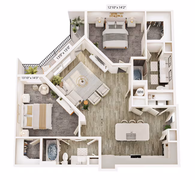 Unit 7306 7306 floor plan