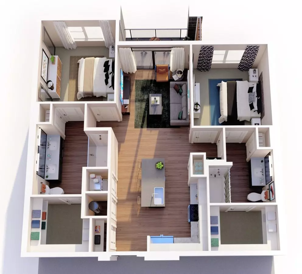 Unit 3209 5212 floor plan