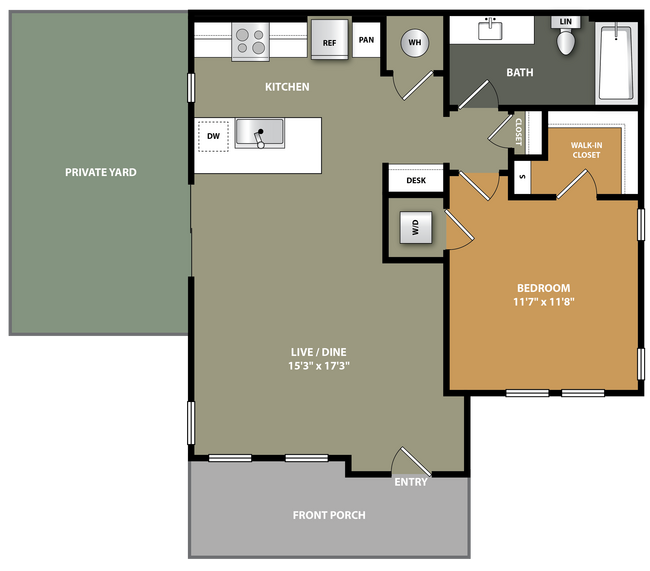 Unit 13007-BI 13007-BI floor plan