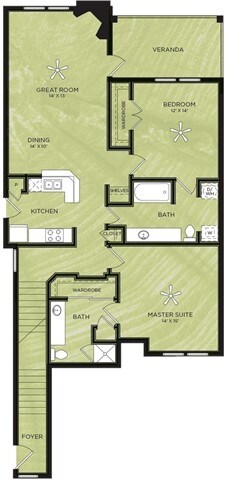 Unit 4823 4823 floor plan