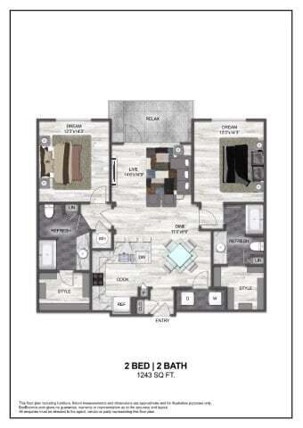 Unit 1106 1106 floor plan