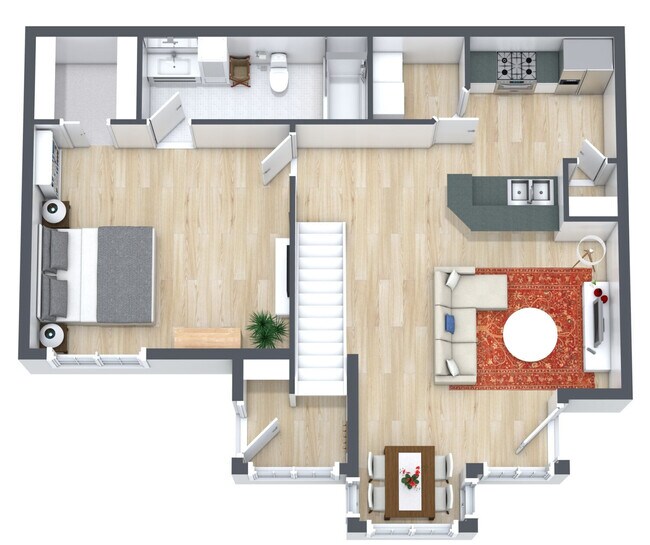 1BD 2401 floor plan