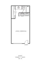 Studio 2038 floor plan