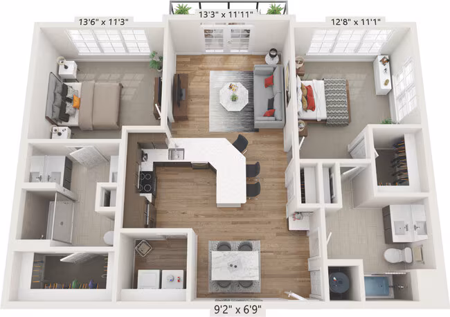 Unit 1103 2201 floor plan