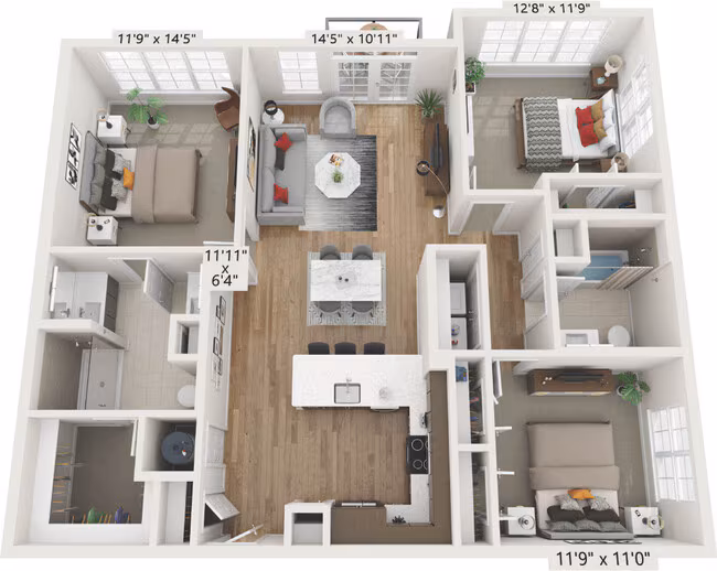 Unit 4412 4412 floor plan