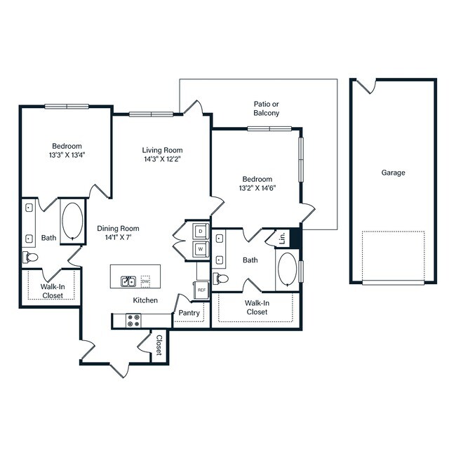 Unit 1123 1123 floor plan
