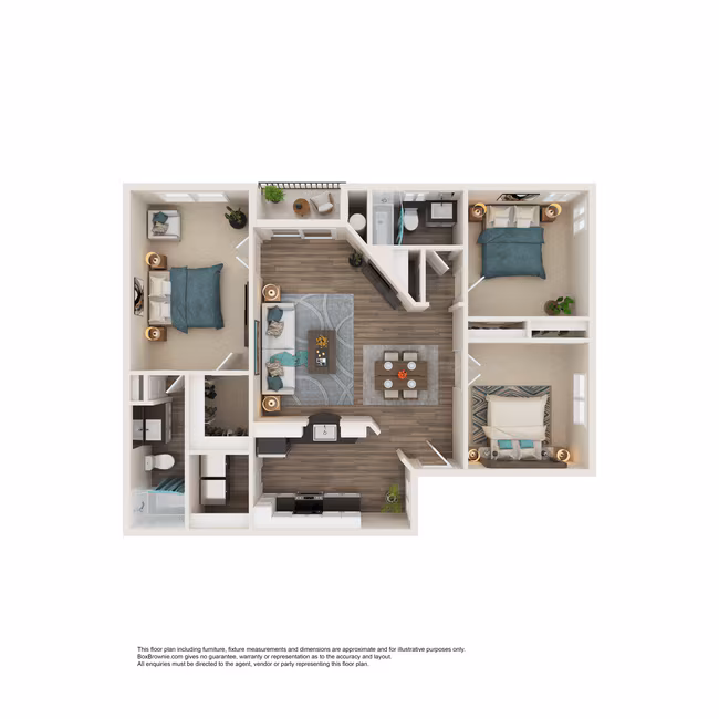 3 Beds • 2 Bath M3015 floor plan