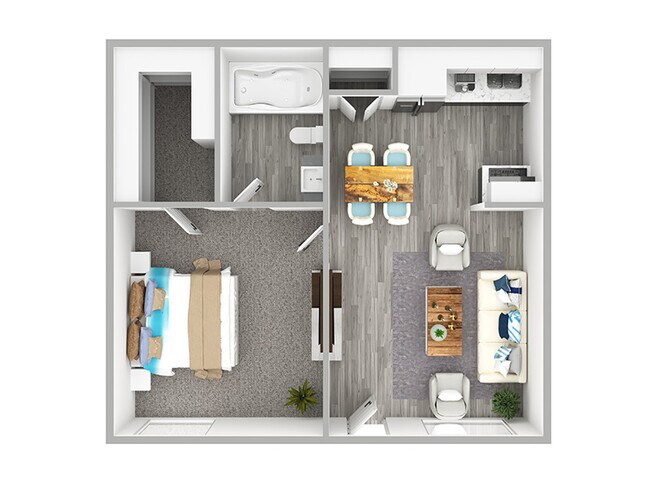 1x1-CP3 1061 floor plan