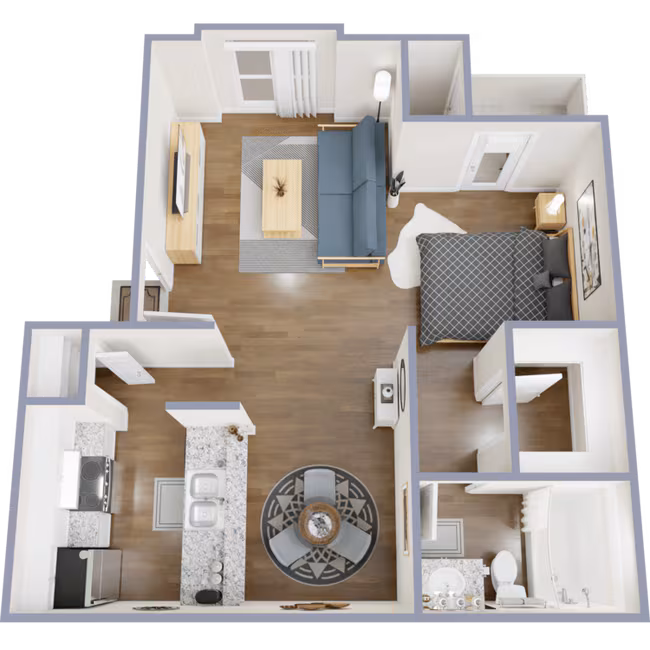 Studio • 1 Bath 2133 floor plan