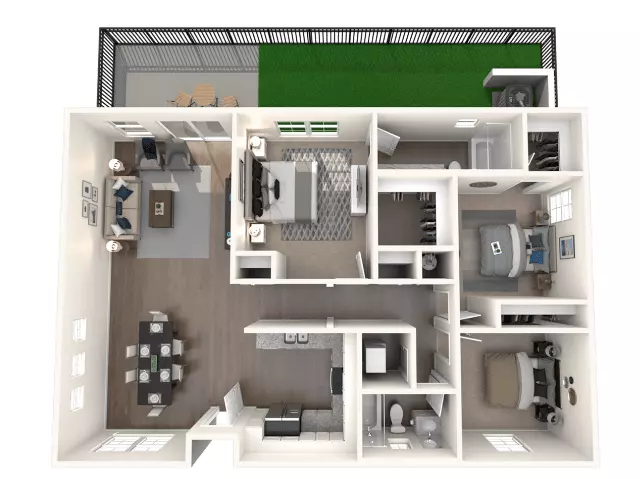 3 Beds • 2 Bath 115 floor plan