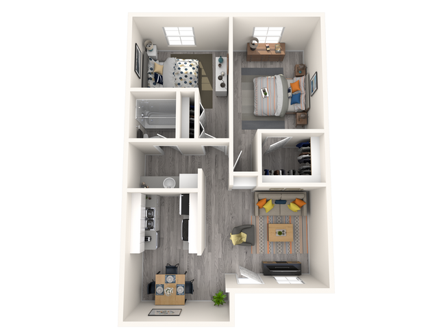 Unit KW-105 CW-201 floor plan