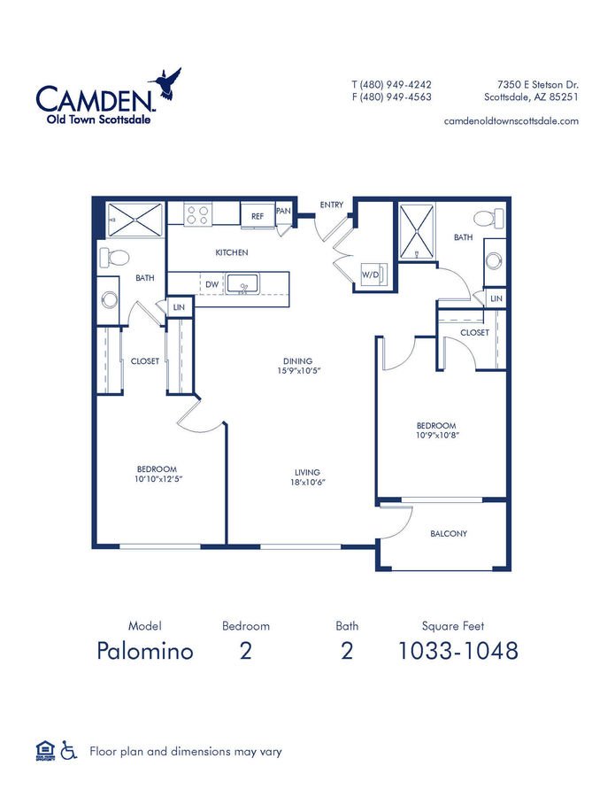 Unit 1003E 3037E floor plan