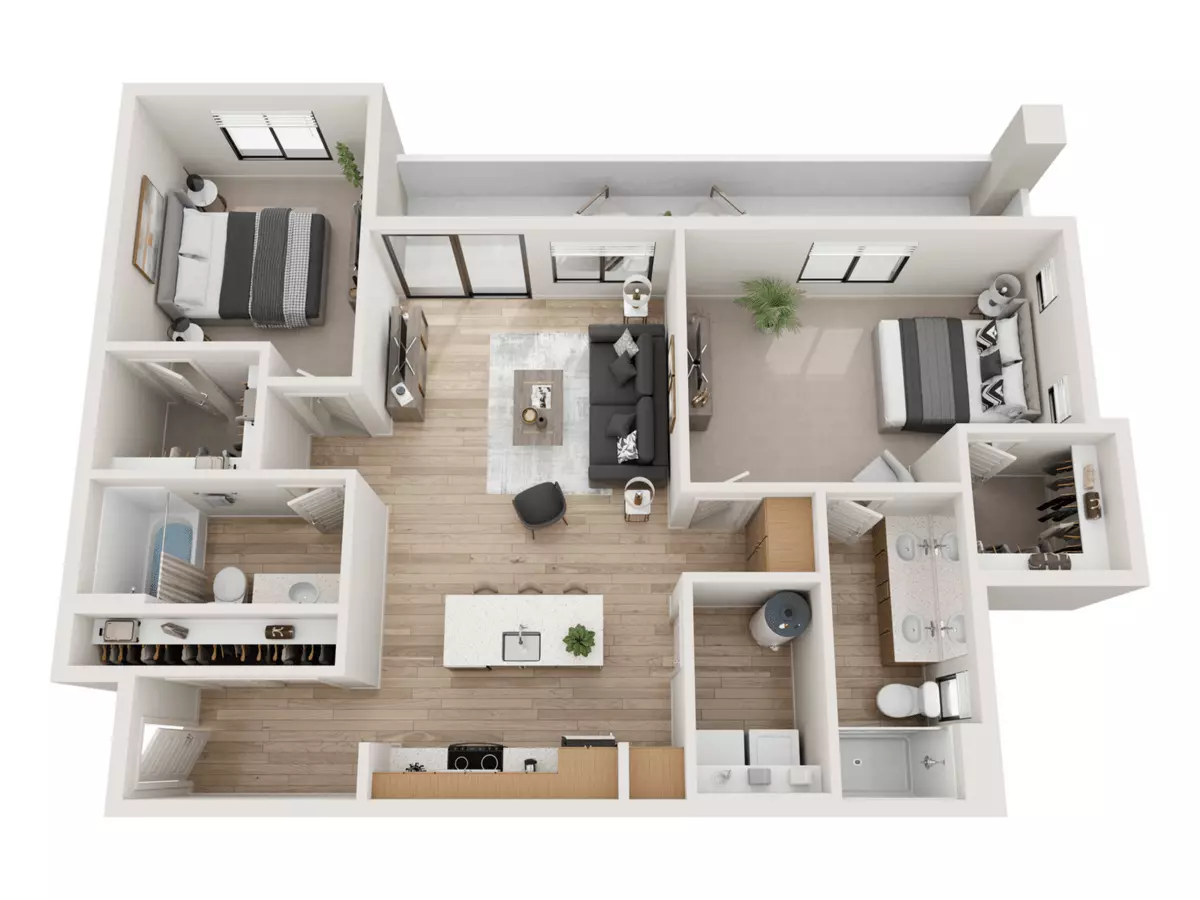 Unit 2097 3038 floor plan