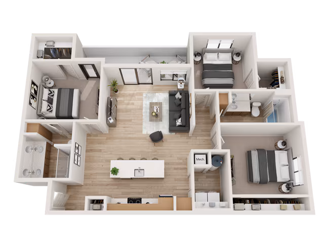 3 Beds • 2 Bath 3076 floor plan