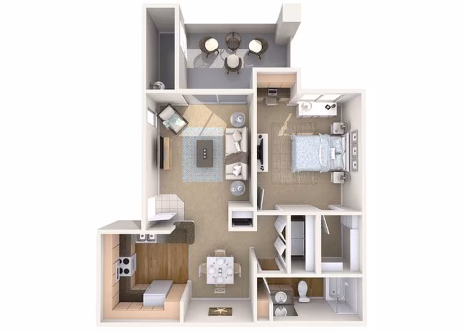 1 Bed • 1 Bath 260 floor plan