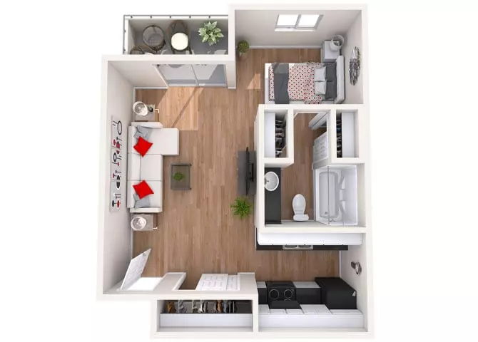 Studio 503 floor plan