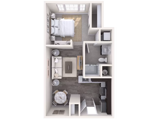 Studio • 1 Bath 2066 floor plan