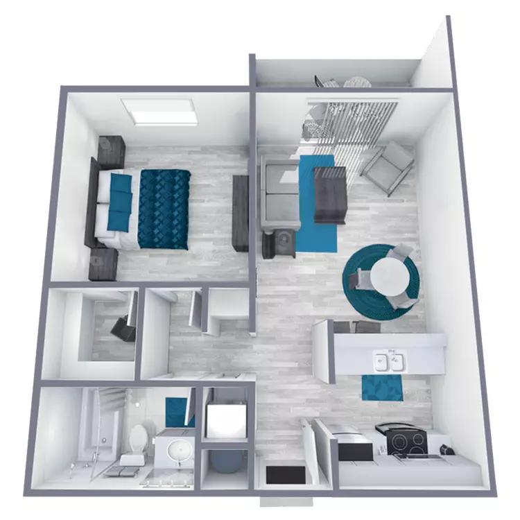 1 Bed • 1 Bath 105 floor plan