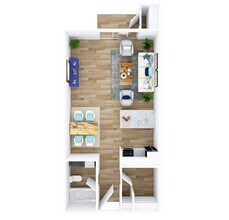 Studio 1030 1030 floor plan