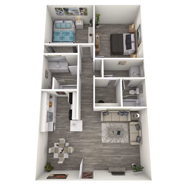 Unit E106 K201 floor plan