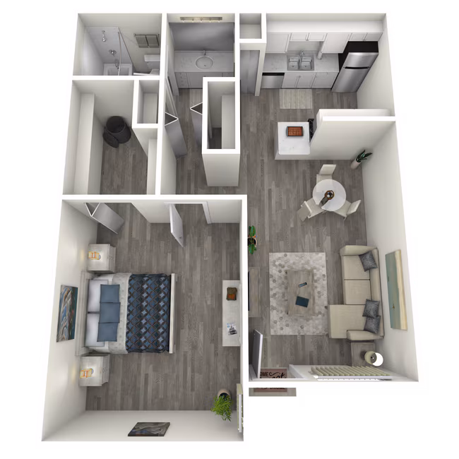 1 Bed • 1 Bath B213 floor plan