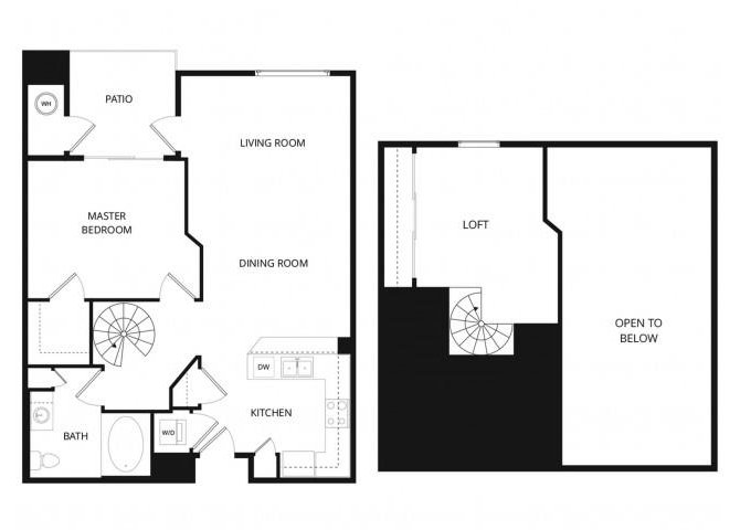 1 Bed • 1 Bath B412 floor plan