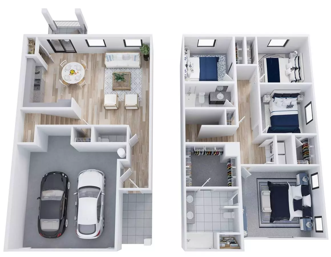 4 Beds • 2 Bath 08 floor plan