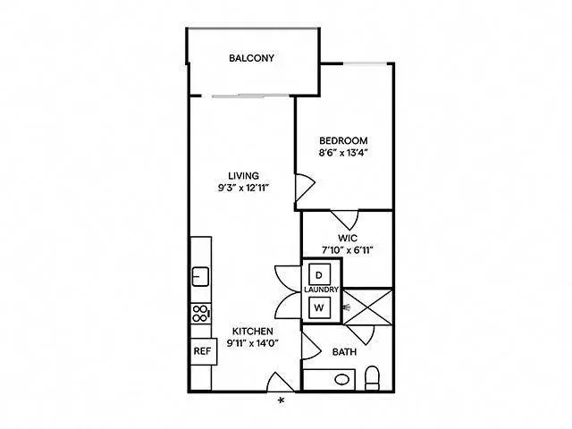 A14 1-411 floor plan