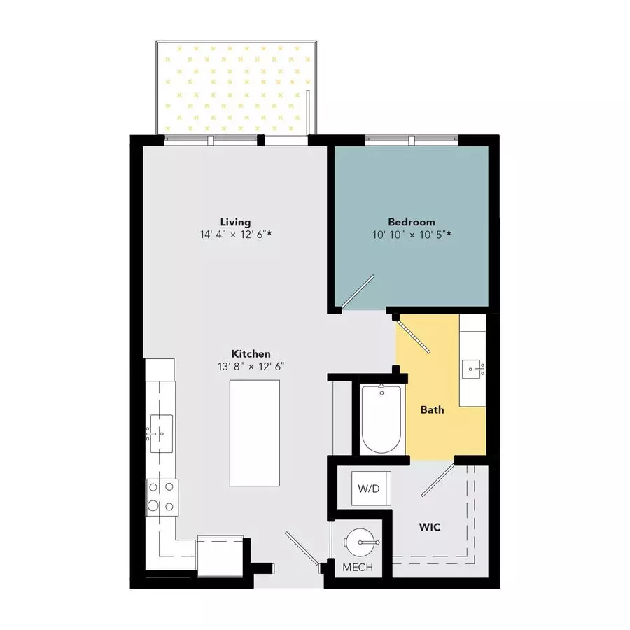 A7 1x1 845 SF-FP 4006 4006 floor plan