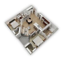 2 Beds • 2 Bath 3166 floor plan