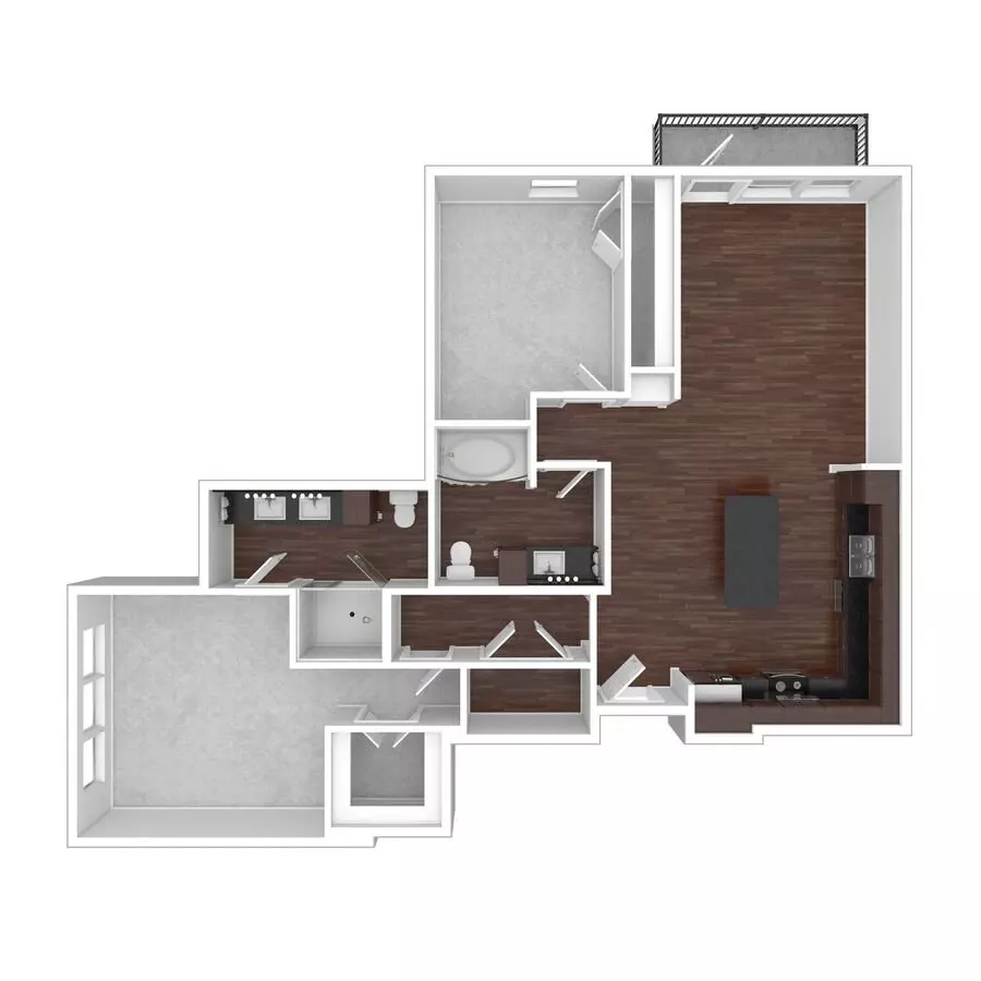 2 Beds • 2 Bath 2219 floor plan
