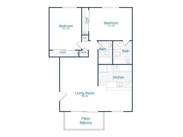 Oasis w/ Balcony 704 floor plan