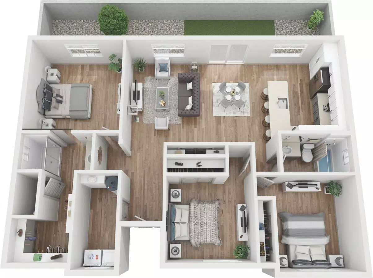 The Everett 104 104 floor plan