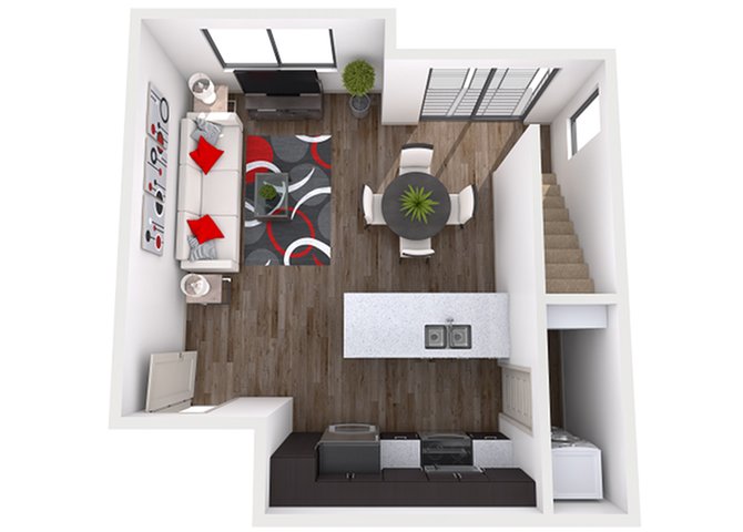 Studio • 1 Bath 267 floor plan