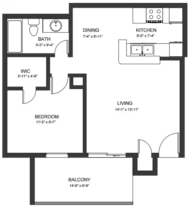 A1RWD 240 floor plan