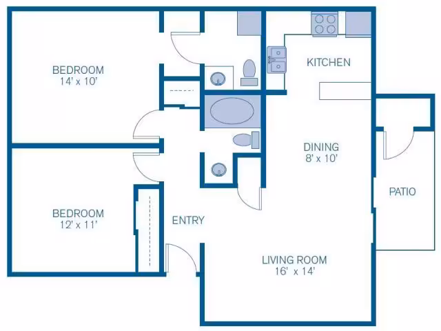 2B floor plan