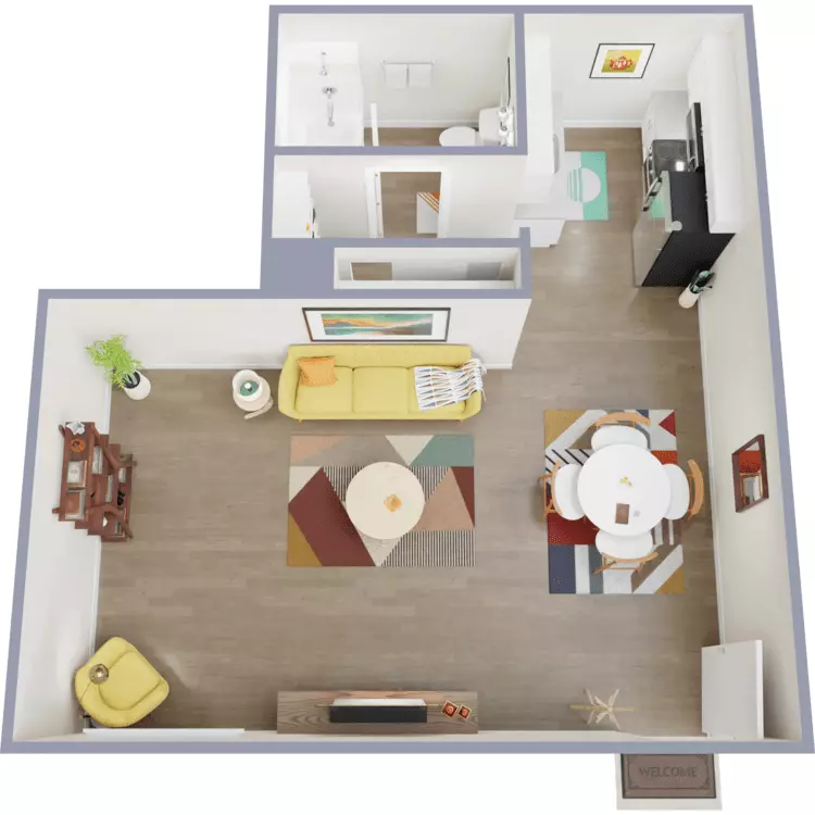 Studio • 1 Bath G131 floor plan