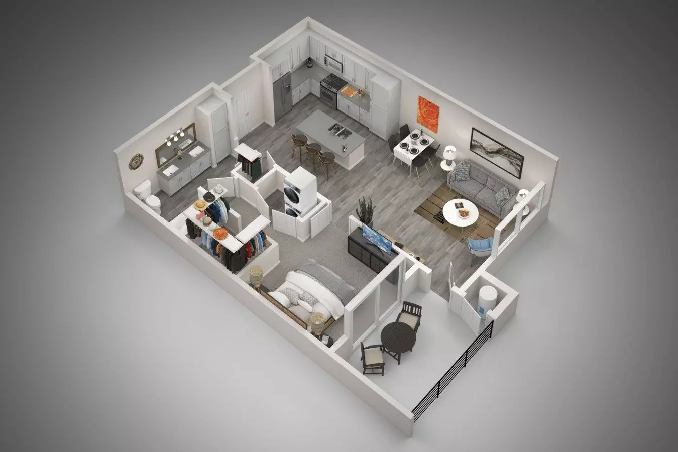 1 Bed • 1 Bath 3109 floor plan