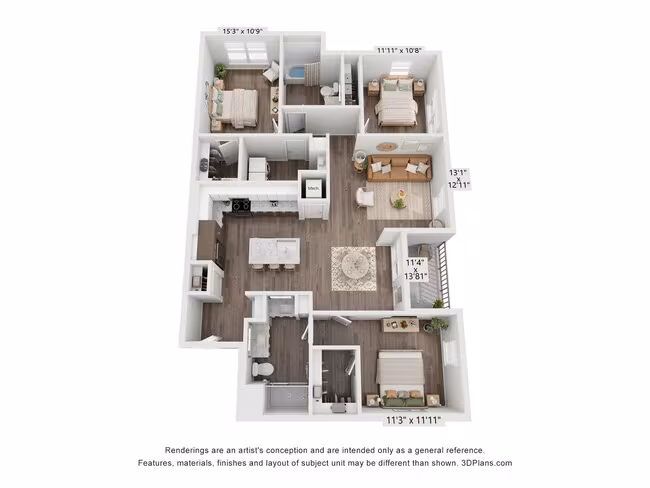 C1 F-3042 floor plan