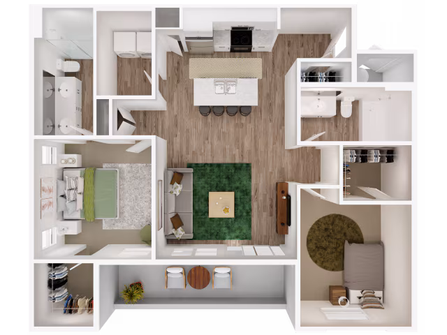 Unit 2058 3028 floor plan