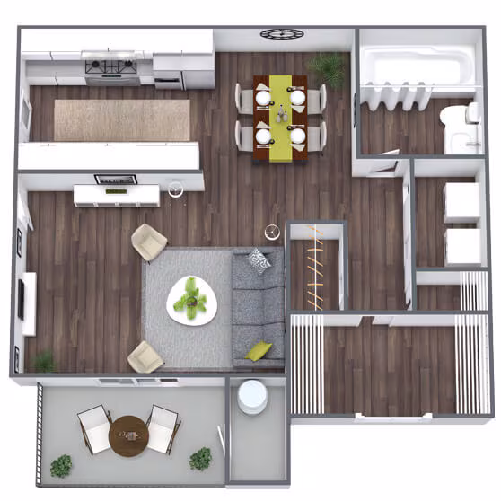 Studio S1094 floor plan